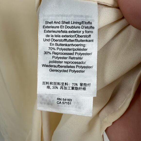 DKNY Womens Sleeveless Top Size Medium Cream Layering Piece Minimalist Basic - Picture 4 of 6